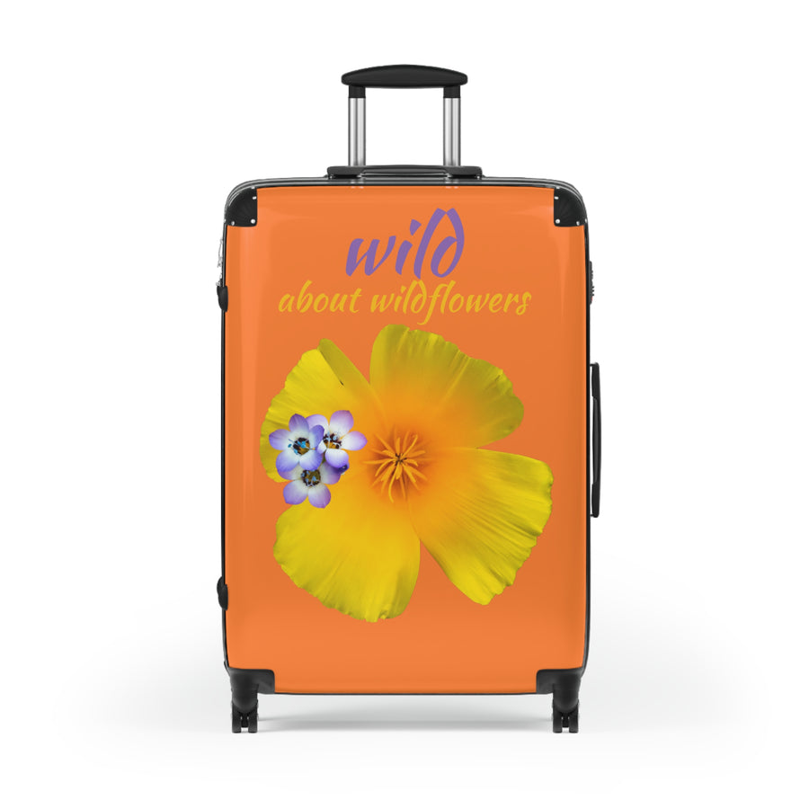 Suitcase - California Poppy & Gilia - Light Orange