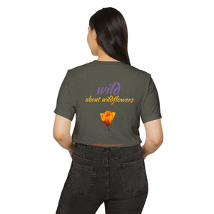 California Poppy Wildflower Unisex Recycled Organic T-Shirt