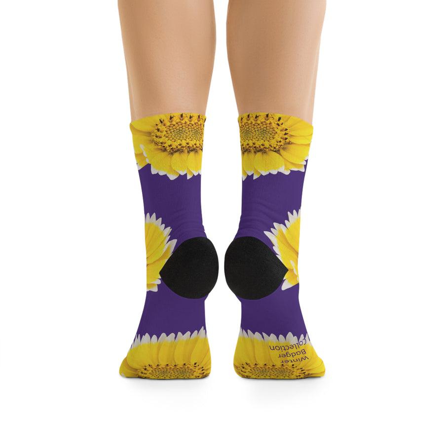 Tidy Tips Wildflower Eco-Friendly Socks - Purple