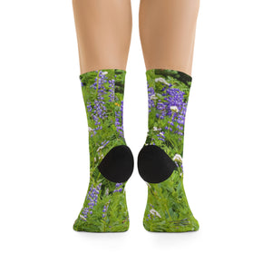 Mountain Meadow with Lupine Eco-Friendly Socks